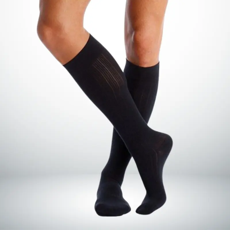 VenoFlex City Confort Coton Chaussettes - Noir