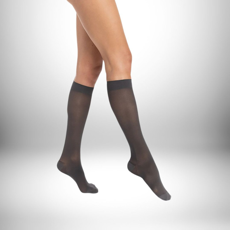 chaussette semi-transparent brume