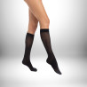 chaussette semi-transparent noir