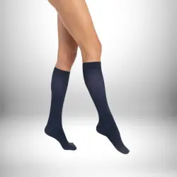 chaussette semi-transparent marine