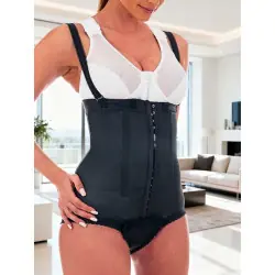 Ceinture haute EC/032 Fermeture centrale Ceinture  - noir