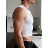 Boléro Homme Brassière blanche