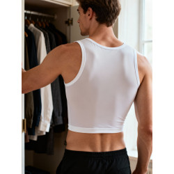Boléro Homme Brassière blanche
