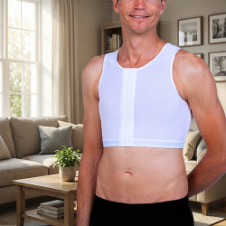 Boléro Homme Brassière blanche