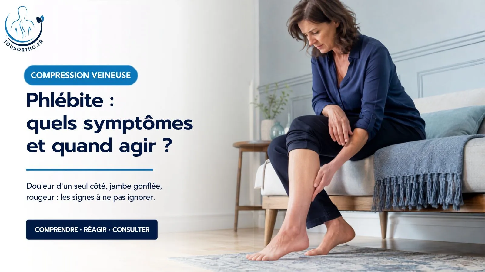 Phlébite : quels symptômes et que faire rapidement ?