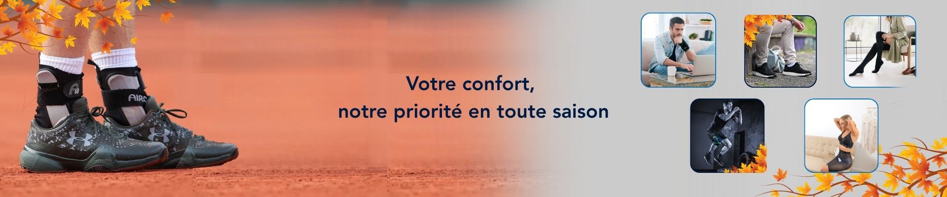 image illustrant les articles d'orthopédie en ligne vendus sur TousOrtho mentionnant la livraison sur toute la France